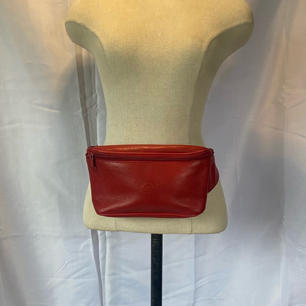 Duo Lynx  Lether   Vibrant Red Belt Accessory